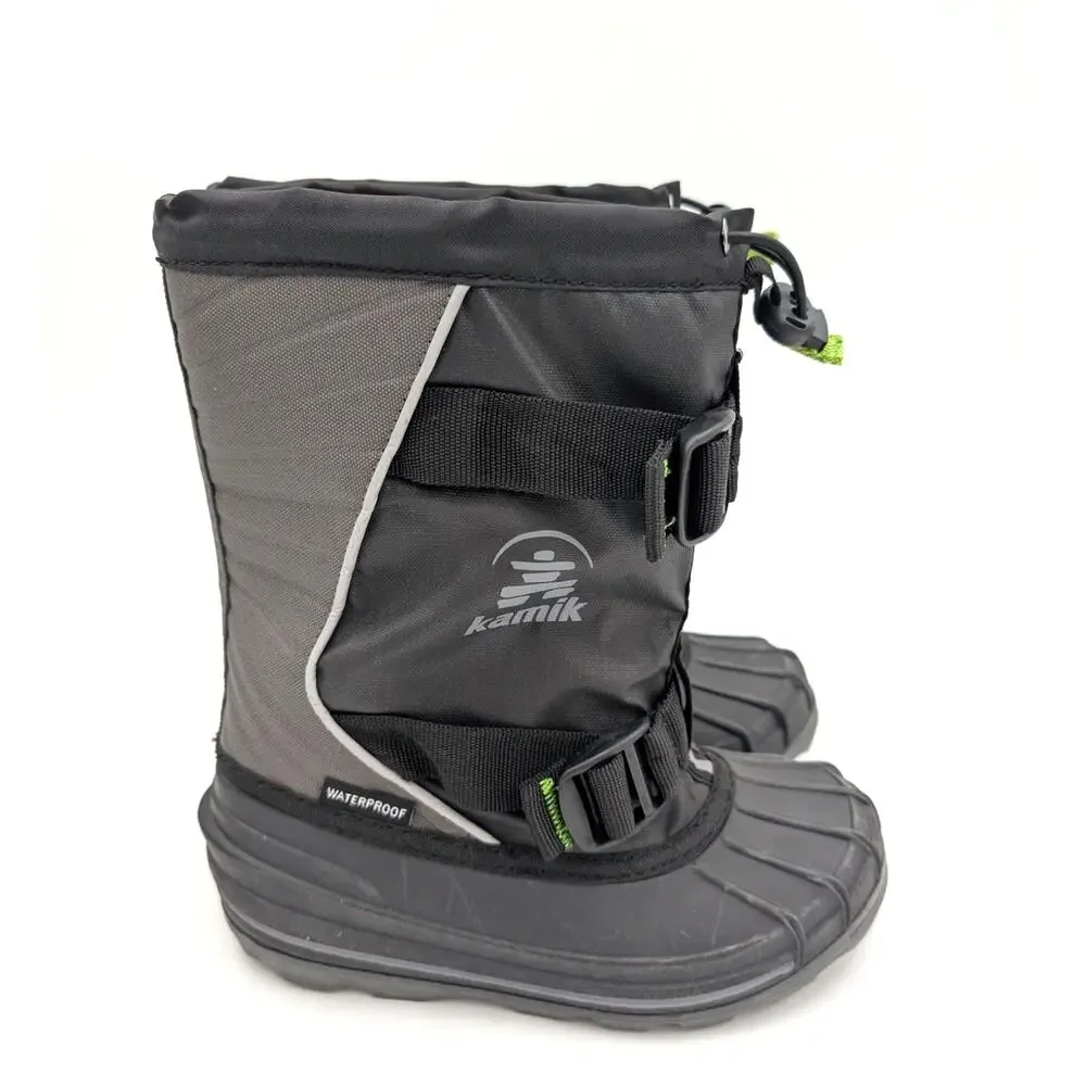 Kamik Glacial 4 Waterproof Winter Boots Little/Big Kids Black Size US2 EU34
